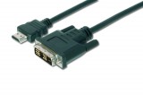 Digitus Assmann AK-330300-030-S HDMI 1.3 A M (plug)/DVI-D (18+1) M (plug) 3m fekete HDMI átalakító