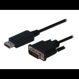 Digitus Assmann DisplayPort adapter cable, DP - DVI-D (Dual Link) (24+1) 1m Black (AK-340301-010-S)