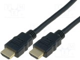 Digitus ASSMANN HDMI High Speed Ethernet kábel V1.4 3D GOLD A M/M 5.0m kábel