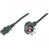 Digitus Assmann Power Cord, UK plug, 90° angled - C13 1,8m Black (AK-440107-018-S)