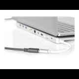 Digitus Assmann USB-C apa - USB-C anya Hosszabbító kábel 1m - Fekete (AK-300210-007-S)