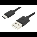 Digitus Assmann USB Type-C connection cable, type C to A 1m Black (AK-300154-010-S)