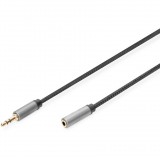 DIGITUS Audio Anschlusskabel 3,5mm Klinke 3,5mm Buchse 3m (DB-510210-030-S)
