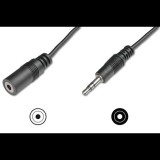 Digitus audio kábel 3,5mm Jack - 3,5mm Jack M/F 1,5m  (AK-102023) (AK-102023) - Audió kábel