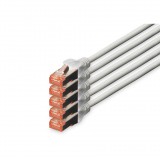 DIGITUS CAT6 S-FTP LSZH 15m 5-ös csomag szürke patch kábel (DK-1644-150-5)