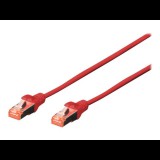 DIGITUS CAT6 S-FTP LSZH 3m 10-es csomag piros patch kábel (DK-1644-030-R-10)