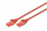 Digitus CAT6 U-UTP Patch Cable 0,5m Red DK-1617-005/R