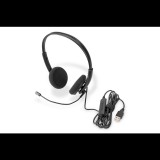 Digitus DA-12203 sztereó headset fekete (DA-12203) - Fejhallgató