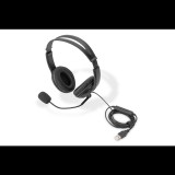 Digitus DA-12204 sztereó headset fekete (DA-12204) - Fejhallgató
