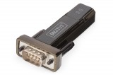 Digitus DA-70156 USB 2.0 D-Sub 9 Male Fekete csatlakozó átalakító