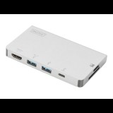 Digitus DA-70867 Univerzális dokkoló - Ezüst (DA-70867)