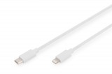 Digitus Data / Charger Cable USB-C - Lightning MFI 1m White DB-600109-010-W