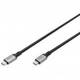 Digitus DB-300443-030-S USB kábel 3 M USB4 Gen 2x2 USB C Fekete (DB-300443-030-S)