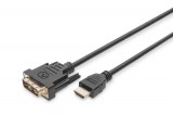 Digitus DB-330300-020-S 2 M HDMI A DVI-D Fekete video átalakító kábel