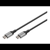 Digitus DB-340105-010-S DisplayPort - DisplayPort 1.4 Kábel 1m - Fekete (DB-340105-010-S)