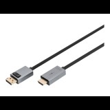 Digitus DB-340202-030-S 4K DisplayPort Adapter Cable, DP - HDMI Type A (DB-340202-030-S)