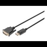 Digitus DB-340301-030-S DisplayPort - DVI-D Kábel (3m) (DB-340301-030-S)