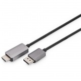Digitus DB-340305-018-S 8K DisplayPort Adapter Cable DP to HDMI Type A 1,8m Black (DB-340305-018-S)