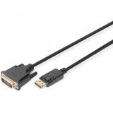 Digitus DisplayPort apa - DVI-D apa Adapter kábel 2m Fekete (DB-340301-020-S)