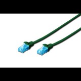 Digitus DK-1511-050/G CAT5e U/UTP PVC 5m patch kábel zöld (Digitus DK-1511-050/G) - UTP