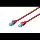 Digitus DK-1512-005/R UTP patch kábel CAT5e 0.5m piros (DK-1512-005/R) - UTP