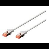 Digitus DK-1644-0025-10 CAT6 S/FTP Patch kábel 0.25m - Szürke (10db / csomag) (DK-1644-0025-10)