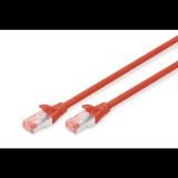 Digitus DK-1644-100/R CAT6 S-FTP LSZH 10m patch kábel piros (Digitus DK-1644-100/R) - UTP