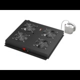 DIGITUS DN-19 FAN-4-B-N 4-es fekete tetőventilátor (DN-19 FAN-4-B-N)