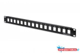 DIGITUS DN-91400 19" 1U 16port fekete moduláris üres patch panel