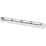 Digitus DN-91411-G 19" Cat.5e / Cat.6 / Cat.7 Patch Panel 24 port - Ezüst (DN-91411-G)