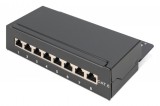 DIGITUS DN-91608SD Cat.6 8port asztali fekete árnyékolt patch panel