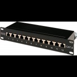 Digitus DN-91612S patch panel 12 port 1U 10" CAT 6e árnyékolt (DN-91612S)