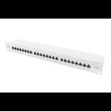 Digitus DN-91624S-EA patch panel 24 port 1U 19" CAT6a árnyékolt fehér (DN-91624S-EA)