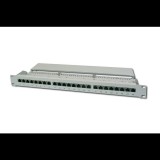Digitus DN-91624S patch Panel 24 port 1U 19" CAT 6 árnyékolt, szürke (DN-91624S)