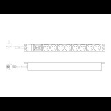 Digitus DN-95402-1-FR áramelosztó egység (PDU) 8 AC kimenet(ek) 1U (DN-95402-1-FR)