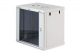 Digitus Dynamic DN-37108 19" 12U Falra szerelhető Rackszekrény Grey
