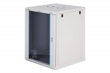 Digitus Dynamic DN-37114 19" 16U Falra szerelhető Rackszekrény Grey