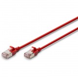 DIGITUS F/FTP CAT 6A RJ45 Patch kábel 1,5m - Piros (DK-1632-A-015S-R)