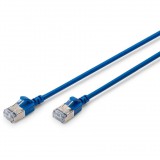 DIGITUS F/FTP CAT 6A RJ45 Patch kábel 2m - Kék (DK-1632-A-020S-B)