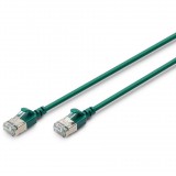 DIGITUS F/FTP CAT 6A RJ45 Patch kábel 3m - Zöld (DK-1632-A-030S-G)