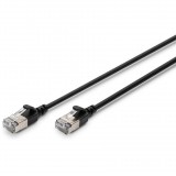 DIGITUS F/FTP CAT 6A RJ45 Patch kábel 5m - Fekete (DK-1632-A-050S-BL)