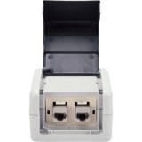 Digitus Hálózati csatlakozódoboz Falra szerelhető 2 port Bézs (DN-93844-OD-1)