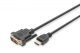 Digitus HDMI Adapter/Converter Cable, HDMI to DVI-D 3m Black DB-330300-030-S