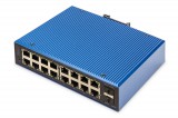 Digitus Industrial 16+2-Port L2 managed Gigabit Ethernet PoE Switch DN-651159