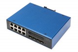 Digitus Industrial 8 + 4 10G Uplink Port L3 managed Gigabit Ethernet PoE Switch DN-651161