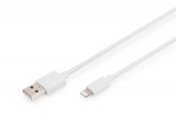 Digitus Lightning to USB-A data/charging cable MFI-certified 2m White DB-600106-020-W