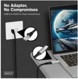 Digitus LOGILINK AK-300600-050-S Összekötőkábel USB-A RJ45 1Gbps 5m fekete (AK-300600-050-S)