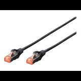 DIGITUS Professional patch cable - 25 cm - black (DK-1644-0025-BL-10)
