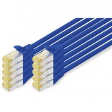 Digitus S/FTP CAT6a Patch kábel 2m Kék (10db) (DK-1644-A-020-B-10)