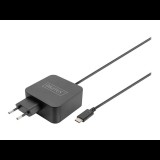 Digitus Univerzális laptop töltő USB-C 65W fekete (DA-10071) (DA-10071)
